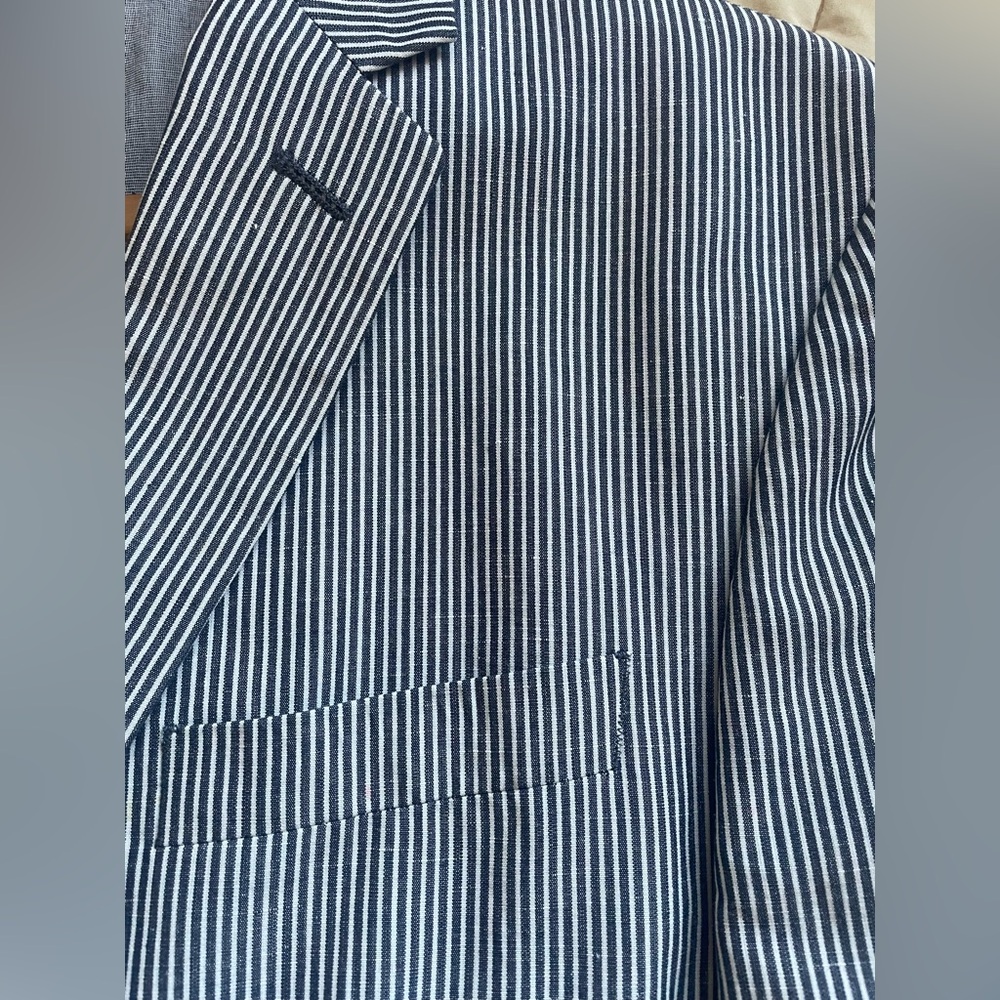 BANANA REPUBLIC stripe men’s blazer 42R